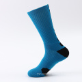 High quality Custom Black Color Anti Slip Football Soccer Man Basketball Crew Sock